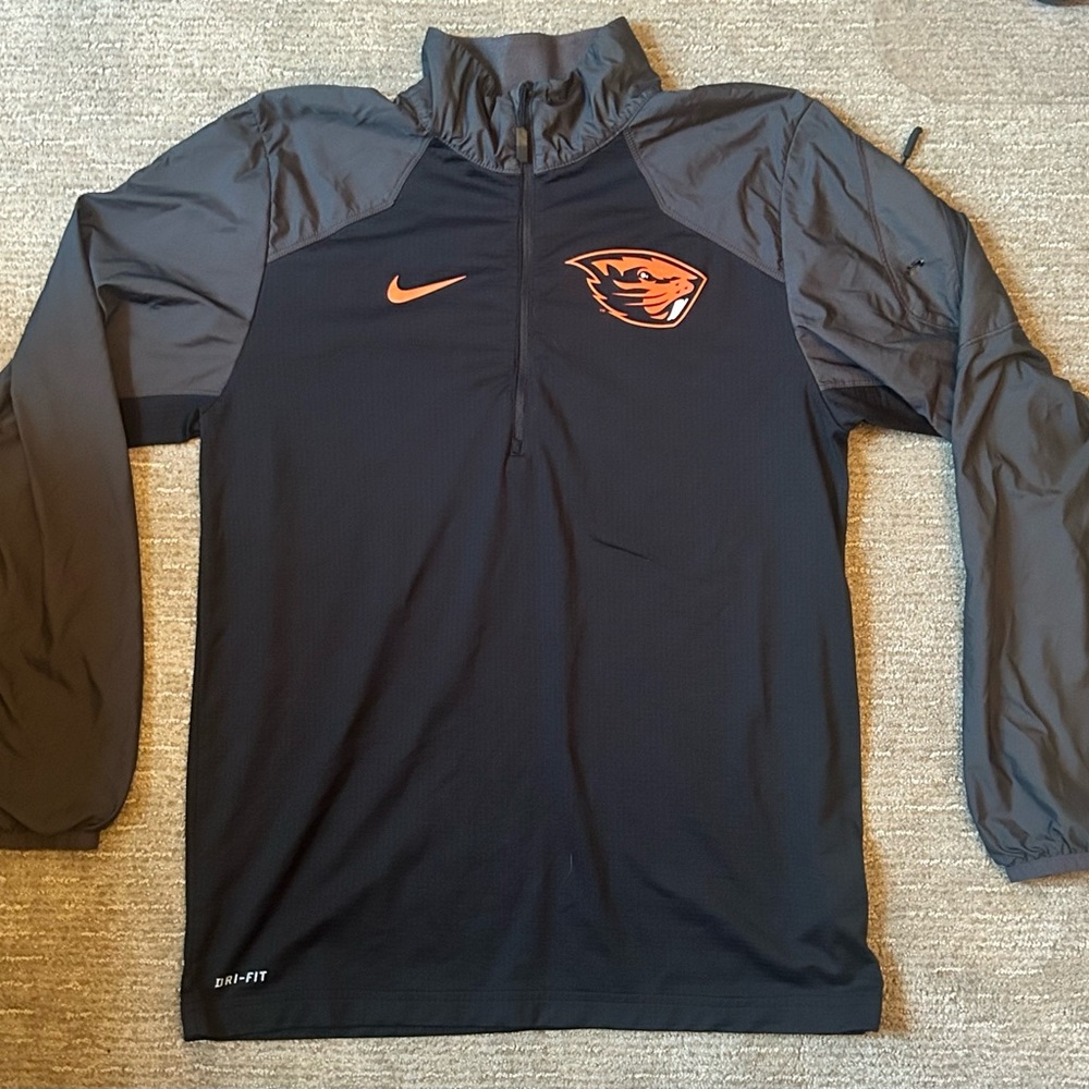 Nike Dri-Fit quarter zip jacket Oregon State University